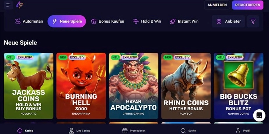 5. Lucky7even – Für Bonusjäger und Fans von vielfältigen Freispielen – Bestes Online Casino Österreich
