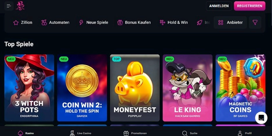2. SpinsUp – Für Fans von Jackpot-Slots und großem Gewinnpotenzial – Bestes Online Casino Österreich